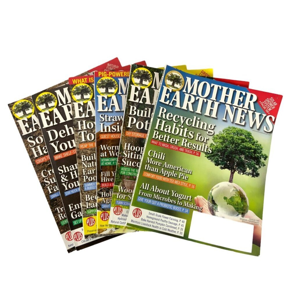 Mother Earth News Magazine 6 Issues Full Year Dec 2020-Jan 2022 Homesteading DIY